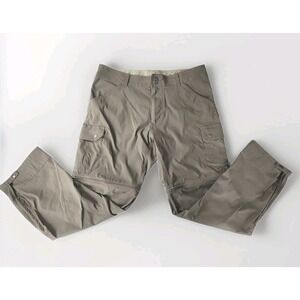 Kühl Renegade Stealth Mens Pants 35/30 Convertible Zip-Off Hiking Outdoor Khaki